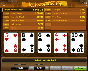 Video Poker Jacks or Better Novomatic Online Kostenlos