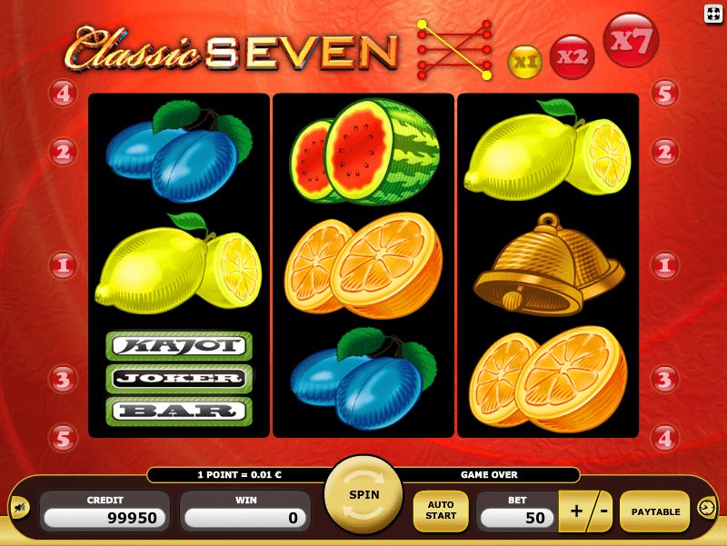 Kostenlose Spielautomat Classic Seven Online Spielen