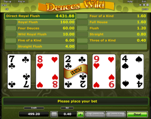 Video Poker Deuces Wild Online Kostenlos Spielen