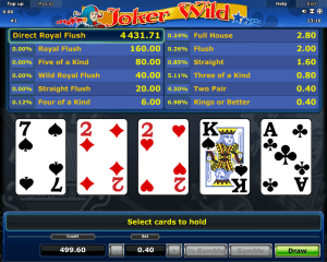 Video Poker Joker Wild Novoline Online Kostenlose Spielen