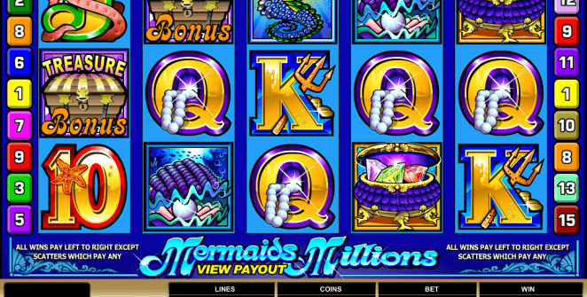 Kostenlose Spielautomat Mermaids Millions Online