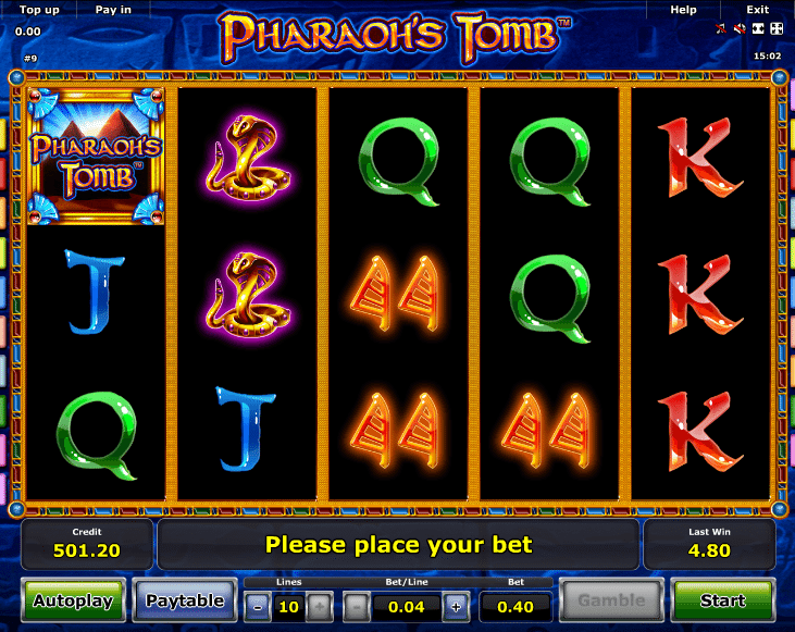 Pharaohs Tomb Spielautomat Kostenlos Spielen