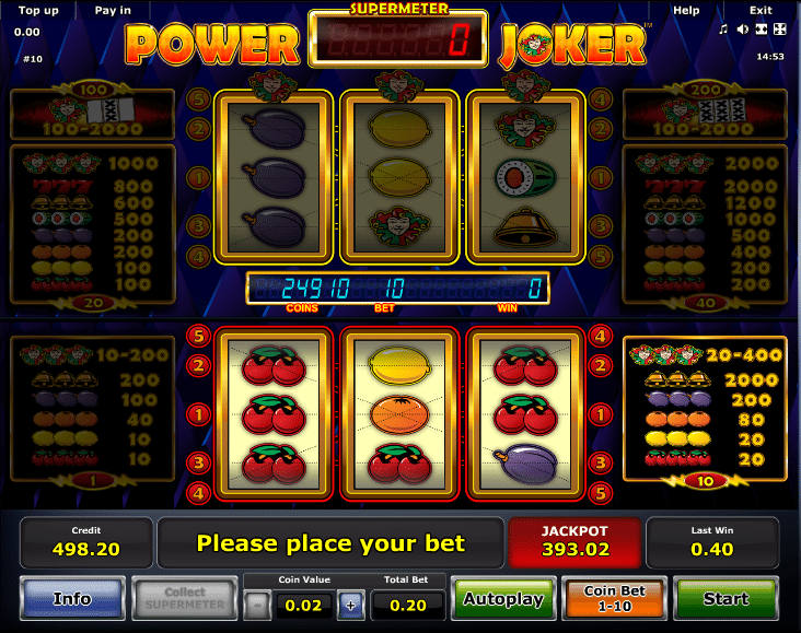 Kostenlose Spielautomat Power Joker Online