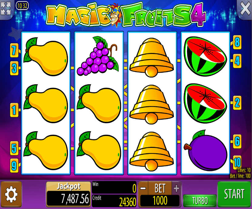 Kostenlose Spielautomat Magic Fruits 4 Online