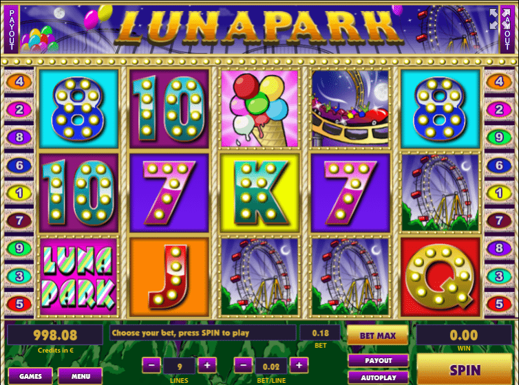 Kostenlose Spielautomat Lunapark Online