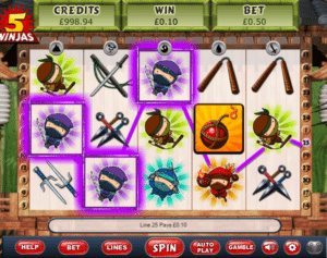 Kostenlose Spielautomat 5 Ninjas Online