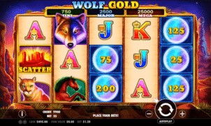 Kostenlose Spielautomat Wolf Gold Online