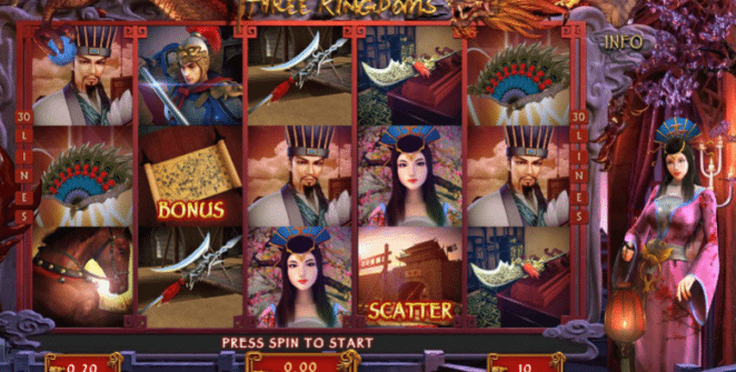 Spielautomat Three Kingdoms Gameplay Online Kostenlos Spielen