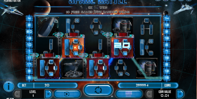 Kostenlose Spielautomat Space Battle Online
