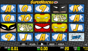 Spielautomat Super Heroes WM Online Kostenlos Spielen