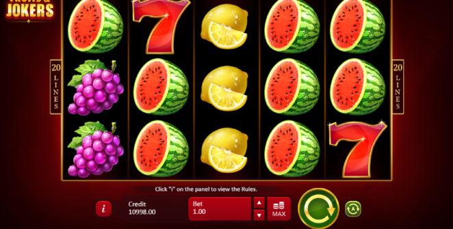 Casino Spiele Fruits and Jokers Online Kostenlos Spielen