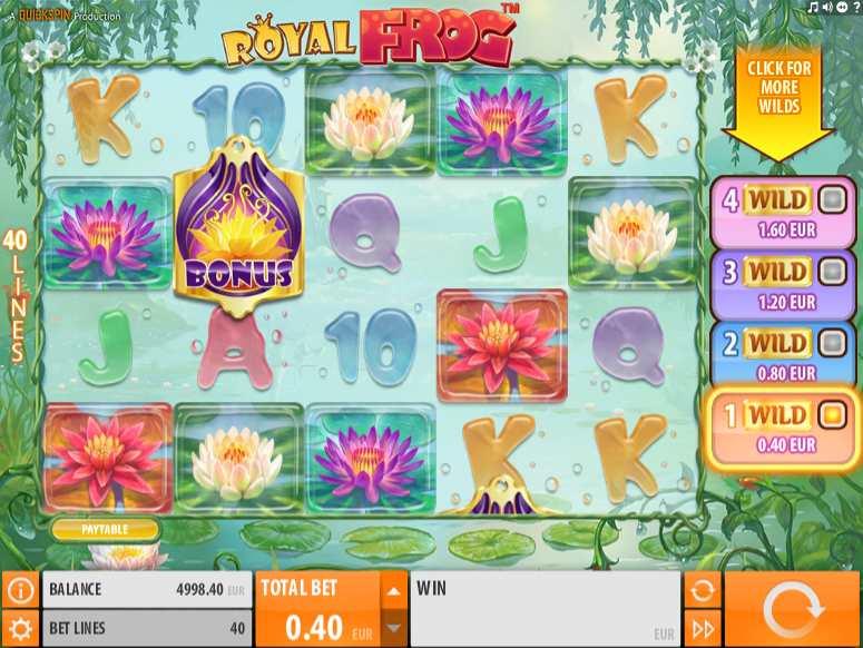 Kostenlose Spielautomat Royal Frog Online