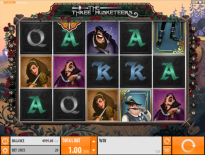Kostenlose Spielautomat The Three Musketeers QuickSpin Online