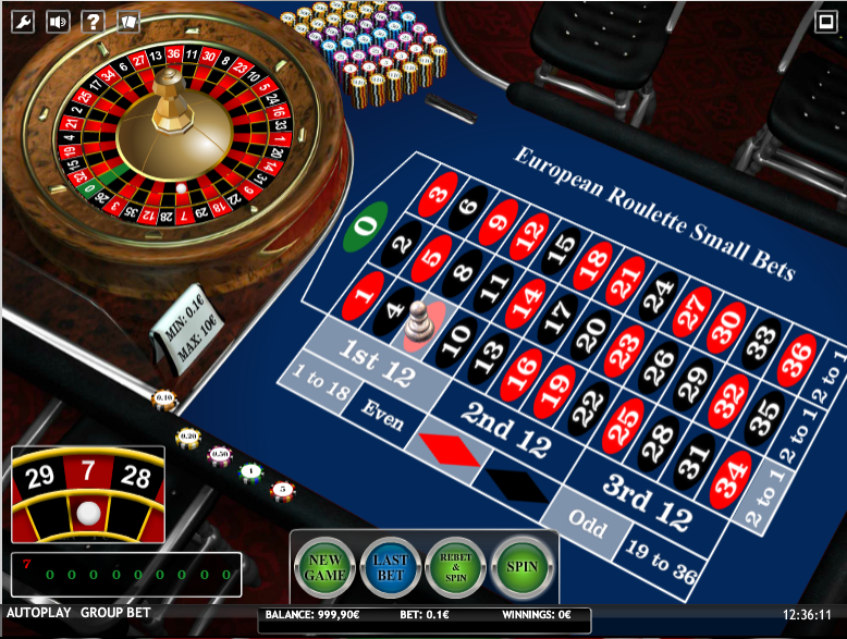 European Roulette Small Bets iSoft